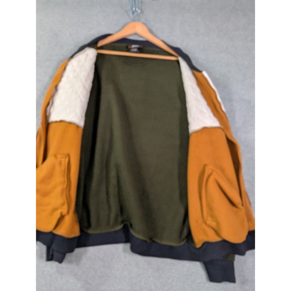 Red Ape 2XL Track Suit Set Quilted Colorblock Bomber Jacket Joggers Y2K Style - Picture 9 of 16